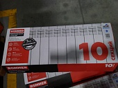 Уцененный товар (слом секции): Радиатор алюминиевый ROMMER Plus 200 10 секций боковое подключение (RAL9016)