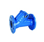 Клапан обратный шаровой фланцевый FAF Valve 2290 Ду 065, Ру 16 чугунный со стальным шаром NBR и уплотнением NBR