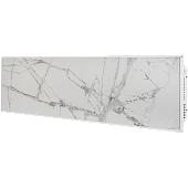 Отопительная панель STOUT WHITE STONE SCT 120*30 белый гранит / белый корпус