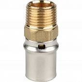 Переходник STOUT с наружной резьбой 1/2 х20 для металлопластиковых труб прессовой