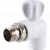 Кран шаровой Kalde разборный угловой с накидной гайкой 25х3/4