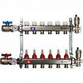 Коллектор из нержавеющей стали в сборе с расходомерами STOUT 6 выходов