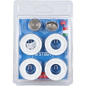 Универсальный монтажный комплект STOUT для подключения радиатора 1/2 RAL 9016