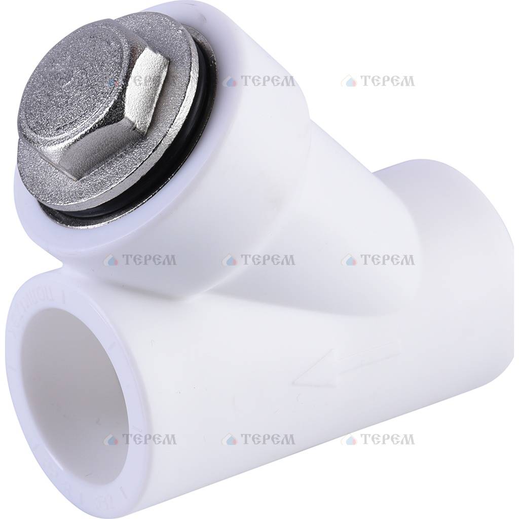 Политэк d=32 Фильтр (соединение муфта-муфта) для полипропиленовых труб ...