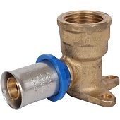 Угольник APE настенный с креплением удлинённый 1/2 х16 для металлопластиковых труб прессовой