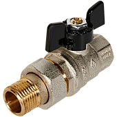 Кран шаровой BUGATTI Oregon с полусгоном (ручка-бабочка) внут-наруж резьба 1/2