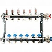 Распределительный коллектор РЕХАУ RAUTHERM S HKV-D на 6 контуров нерж .сталь (без шаровых кранов)