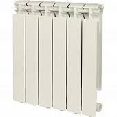 Радиатор алюминиевый STOUT Bravo 500 6 секций боковое подключение RAL9010