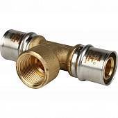 Тройник-переходник STOUT с внутренней резьбой 26х3/4 х26 для металлопластиковых труб прессовой