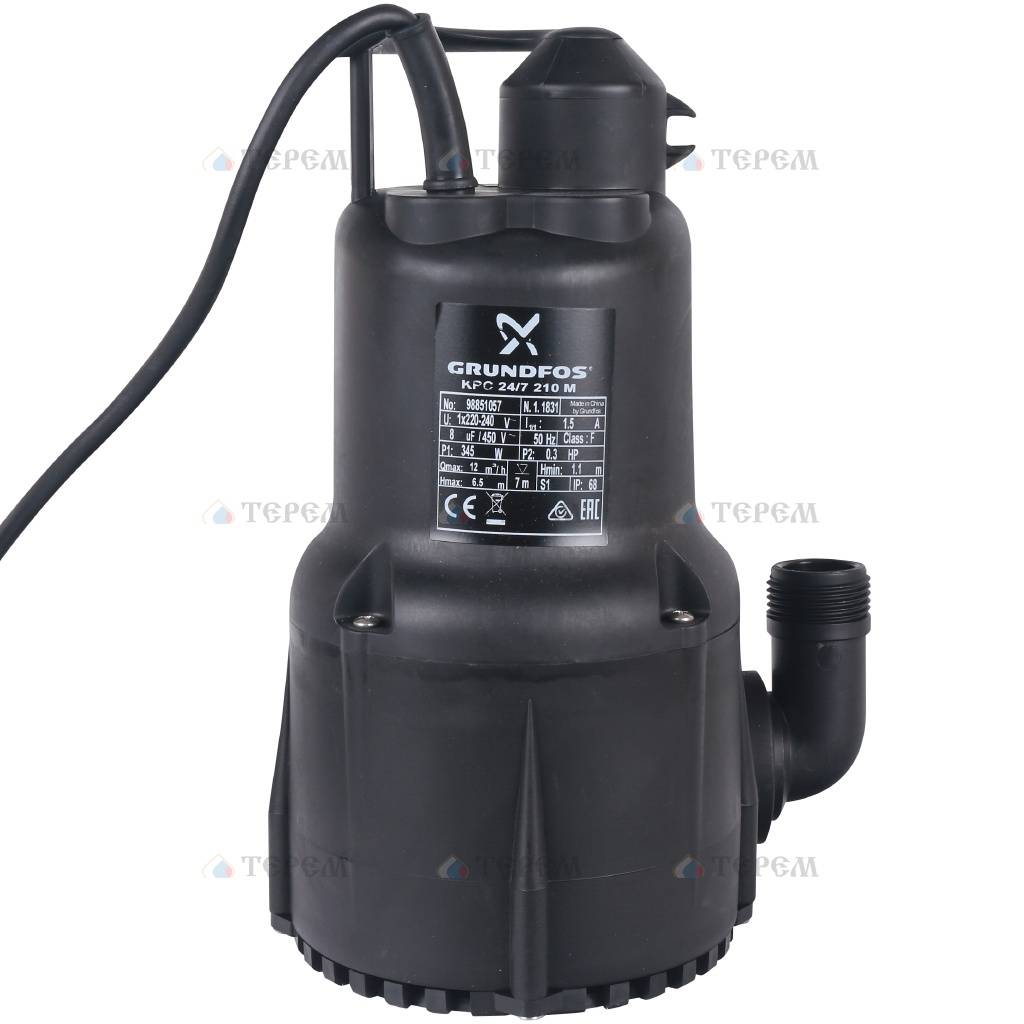 Grundfos KPC Погружной насос для дренажа KPC 24/7 210 – купить в Москве ...