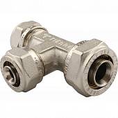 Тройник переходной TIEMME (20.2х16.2х16.2) для металлопластиковых труб винтовой