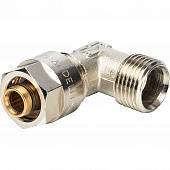 Угольник 90 с нар.резьбой Prandelli Multyrama (16х2,0х1/2) для металлопластиковых труб винтовой