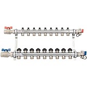 Комплект коллекторов с шаровыми кранами РЕХАУ HKV 9 контуров