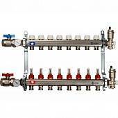 Коллектор из нержавеющей стали в сборе с расходомерами STOUT 8 выходов