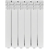 Радиатор алюминиевый ROMMER Optima 500 6 секций боковое подключение (RAL9016)