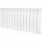 Радиатор биметаллический STOUT Space 500 14 секций боковое подключение RAL9016