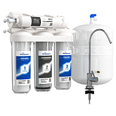 Фильтр обратного осмоса АКВАБРАЙТ АБФ-ОСМО-5 бак 12 литров 5 ступеней  с краном мембрана VONTRON