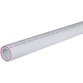 Труба полипропиленовая армированная Политэк d=40х6,7 (PN 25) (стекловолокно) (цвет белый)