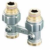 Запорно-присоединительный (ZB) узел OVENTROP Multiflex F прямой, для двухтрубных систем с ВР