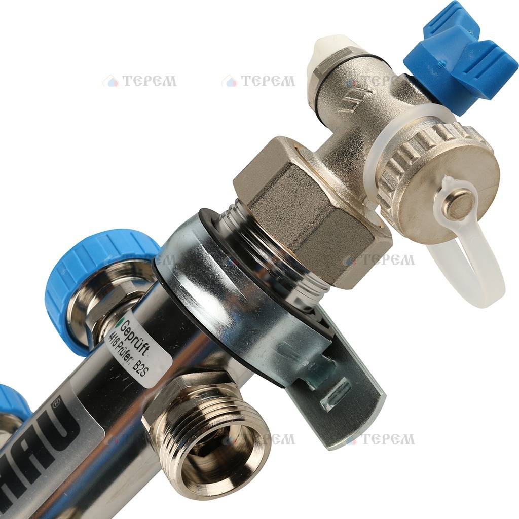 REHAU Распределительный коллектор HKV-D на 6 контуров (нерж .сталь ...