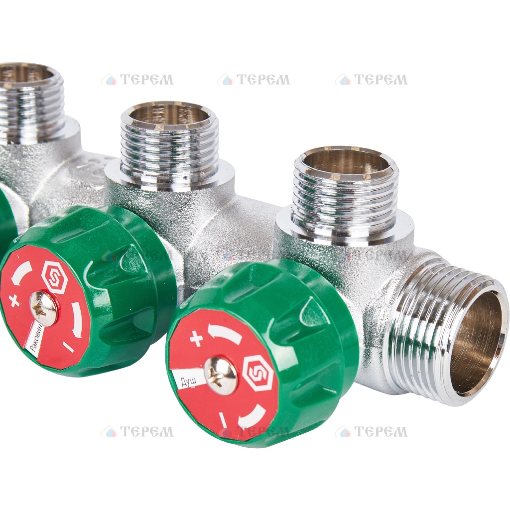 STOUT SMB-6850-341203 коллектор регулирующий 3/4 , 3 отвода 1/2 ...