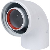 Отвод Baxi KHG (New) DN 60/100 коаксиальный 90 (трубопровод), без муфты