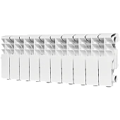 Радиатор алюминиевый ROMMER Plus 200 10 секций боковое подключение (RAL9016)