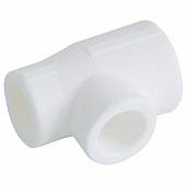 Тройник переходной Kalde 75х25х75 для полипропиленовых труб под сварку (цвет белый)
