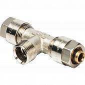 Тройник с нар.резьбой Prandelli Multyrama (16х2,0х1/2) для металлопластиковых труб винтовой