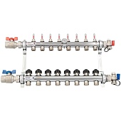 Комплект коллекторов с шаровыми кранами РЕХАУ HKV-D 8 контуров