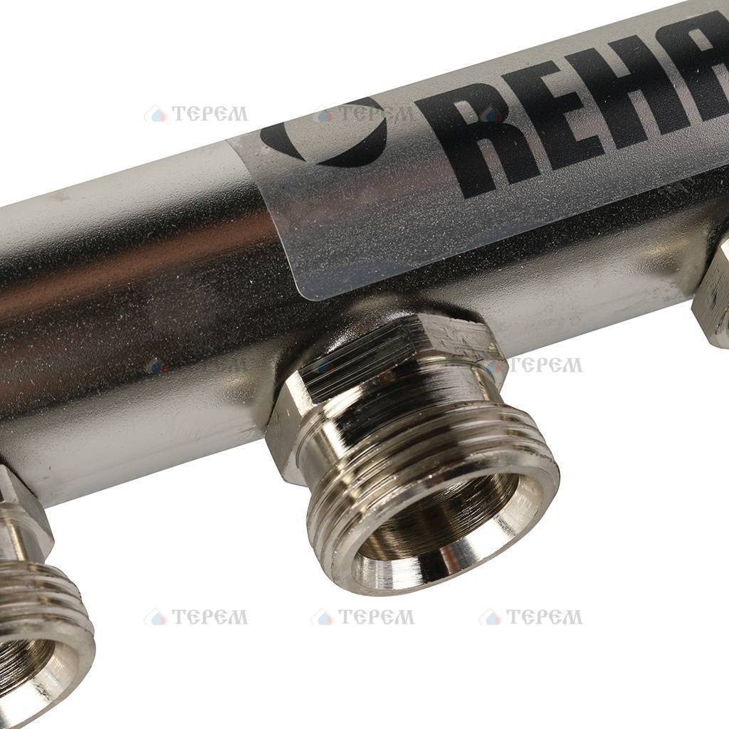 REHAU Распределительный коллектор HLV на 6 групп нерж. сталь – купить в ...