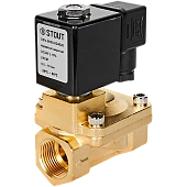 Клапан соленоидный (электромагнитный) STOUT непрямого (пилотного) действия НЗ 24В G3/4 SSV-0030-024020
