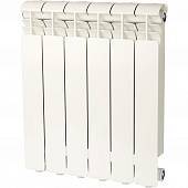 Радиатор алюминиевый Global ISEO 500 6 секций боковое подключение (белый RAL 9010)