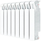 Радиатор биметаллический RIFAR MONOLIT VENTIL 500 MVR 8 секций нижнее правое подключение (белый RAL 9016)