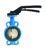 Затвор дисковый поворотный FAF Valve 3500 DN 250 PN 16 межфланцевый с рукояткой из чугуна EPDM