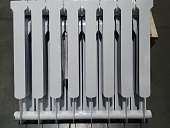 Уцененный товар (скол краски, нарушена упаковка, трещины на ламелях): Радиатор биметаллический ROMMER Profi BM 500 8 секции боковое подключение (BI500-80-80-150) (RAL9016)