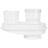 Адаптер моноблочный для перех. на двухтрубную систему конденсац. ROMMER c D60(п)/100(п) на D80(м)/80(м)