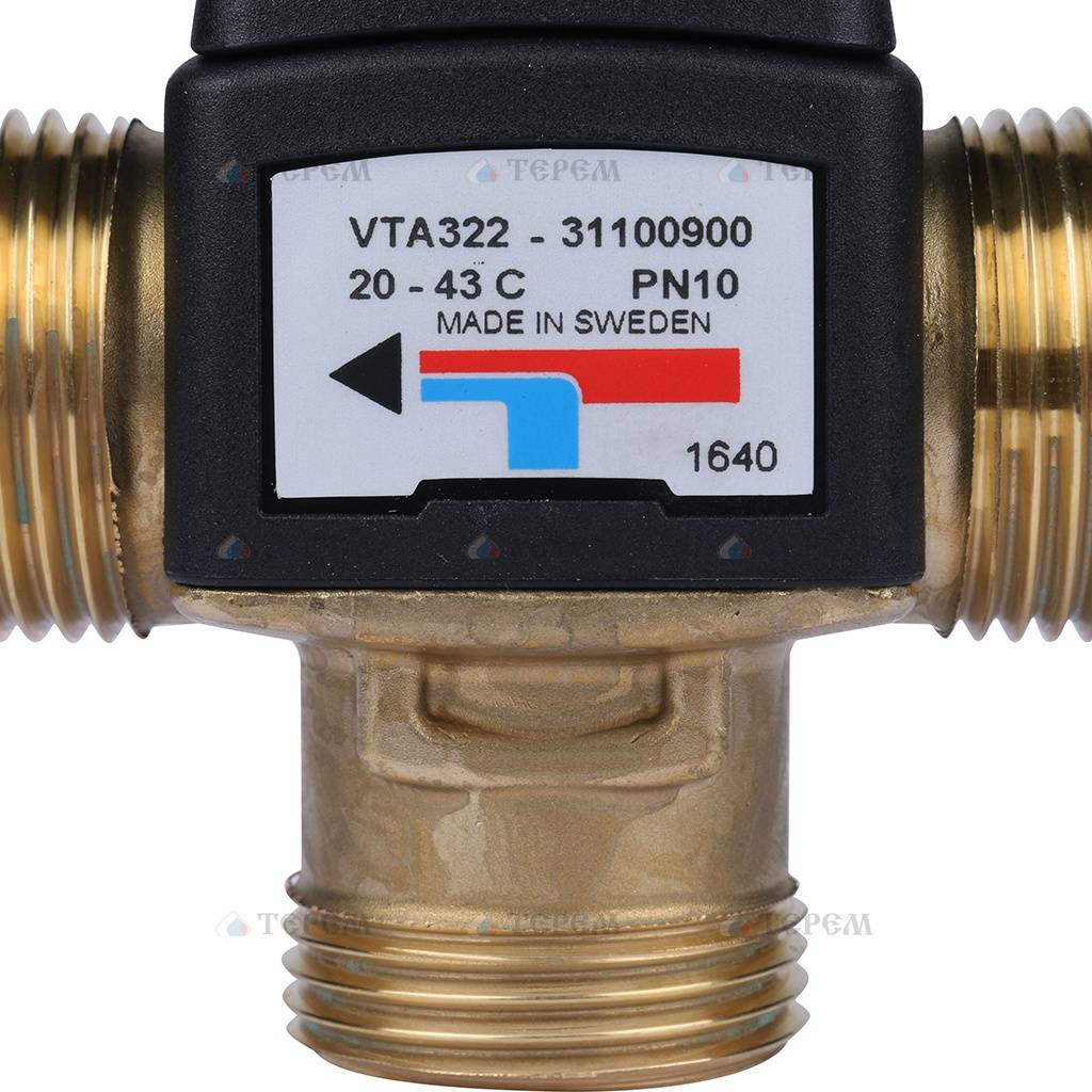 Esbe Клапан термостатический смесительный VTA322 20-43C нар 1, KVS 1,6 ...