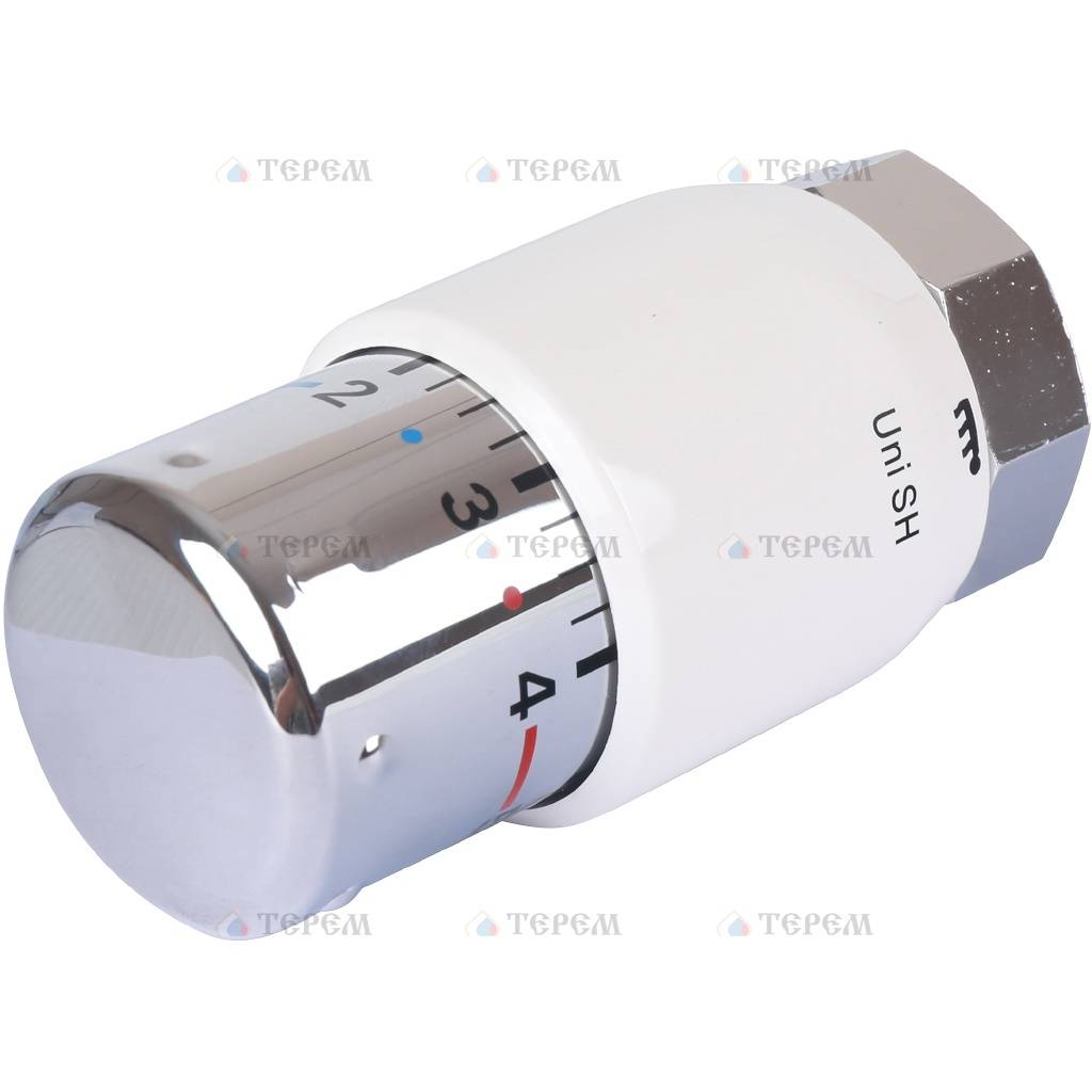 OVENTROP Головка термостатическая Uni SH белая/хромированная – купить в ...