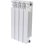 Радиатор биметаллический RIFAR BASE 500 4 секции боковое подключение (белый RAL 9016)