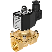 Клапан соленоидный (электромагнитный) STOUT прямого действия НЗ 220В G3/4 SSV-0010-220020