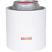 Начальный участок традиционный вертикальный коаксиальный ROMMER D60(м-м)/100(п-п) хомут в комплекте + втулка D60 L-50
