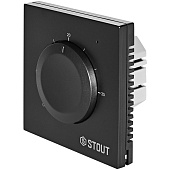 Термостат теплого пола STOUT STE-2001 16А черный