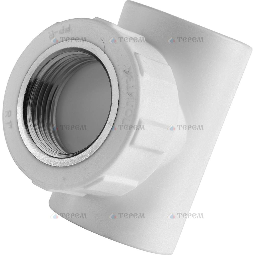 Политэк 32х1\" Тройник с внутренней резьбой для полипропиленовых труб ...