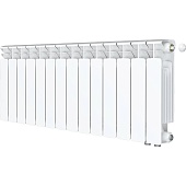 Радиатор биметаллический RIFAR BASE VENTIL 350 BVR 14 секций нижнее правое подключение (белый RAL 9016)
