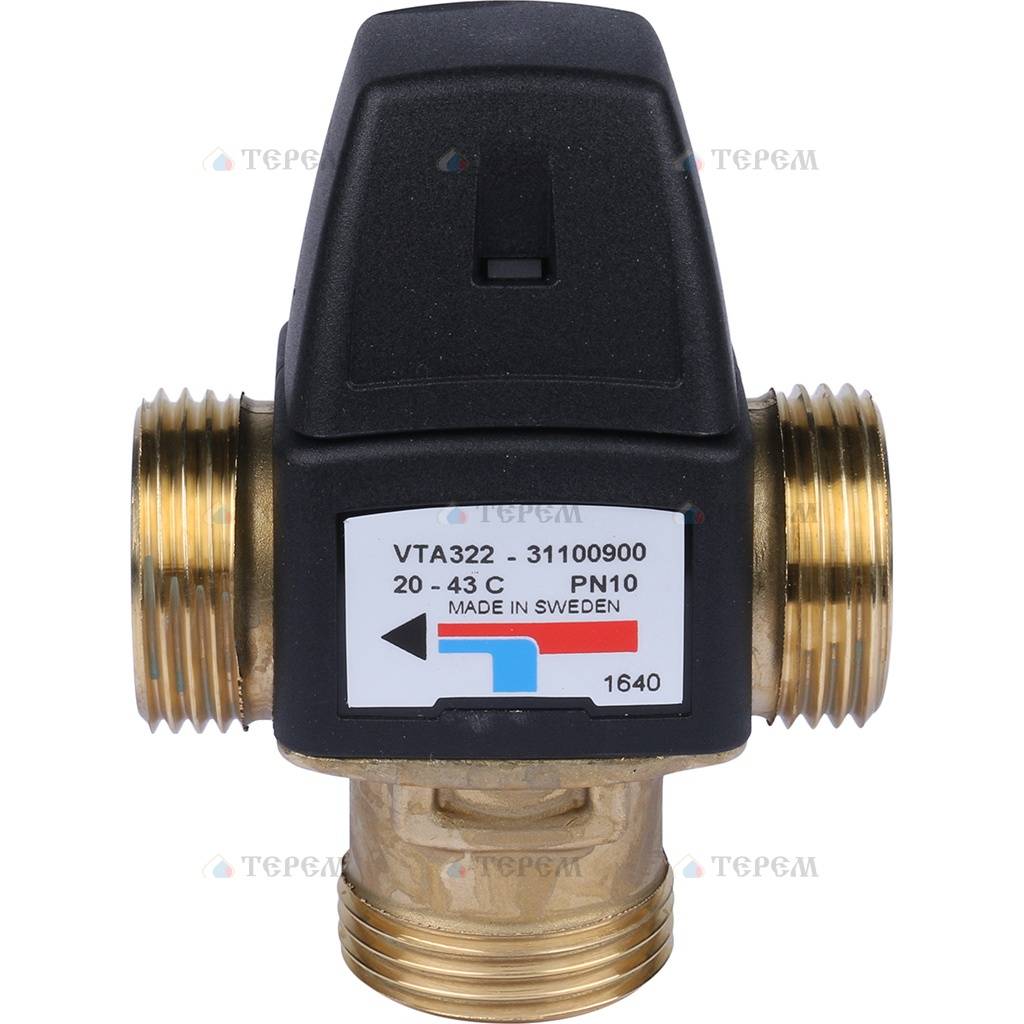 Esbe Клапан термостатический смесительный VTA322 20-43C нар 1, KVS 1,6 ...
