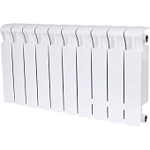 Радиатор биметаллический RIFAR MONOLIT 350 10 секций боковое подключение (белый RAL 9016)