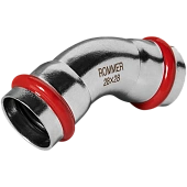 Угольник ROMMER 45°-ВПр, 28, из нержавеющей стали прессовой