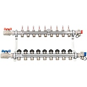 Комплект коллекторов с шаровыми кранами РЕХАУ HKV-D 9 контуров