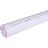 Труба полипропиленовая армированная Политэк d=50х6,9 (PN 20) (стекловолокно) (цвет белый)